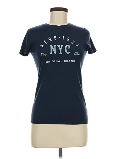 Pre-owned Aéropostale Short Sleeve T-shirt In Blue