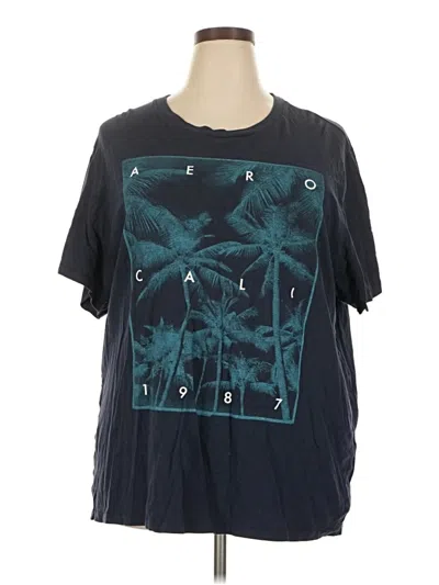 Pre-owned Aéropostale Short Sleeve T-shirt In Blue