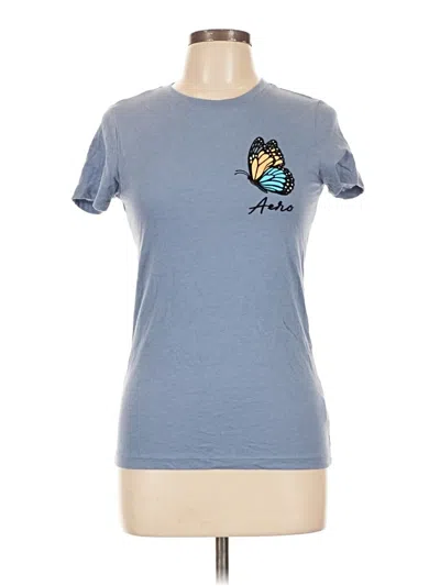 Pre-owned Aéropostale Short Sleeve T-shirt In Blue