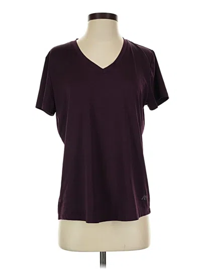 Pre-owned Aéropostale Short Sleeve T-shirt In Burgundy