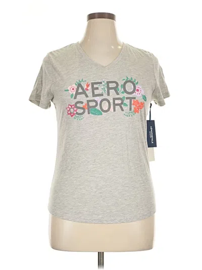 Aéropostale Short Sleeve T-shirt In Gray