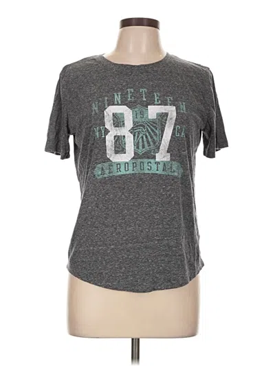 Pre-owned Aéropostale Short Sleeve T-shirt In Gray