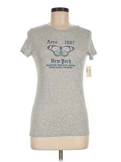 Aéropostale Short Sleeve T-shirt In Gray