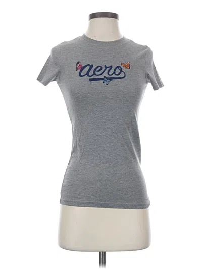 Pre-owned Aéropostale Short Sleeve T-shirt In Gray