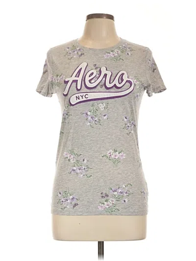 Pre-owned Aéropostale Short Sleeve T-shirt In Gray