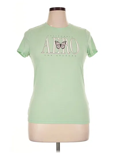 Pre-owned Aéropostale Short Sleeve T-shirt In Green