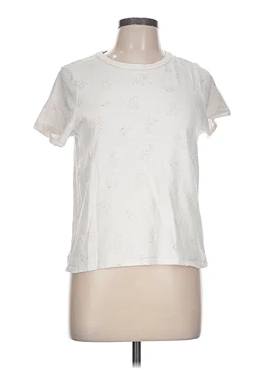 Pre-owned Aéropostale Short Sleeve T-shirt In Ivory
