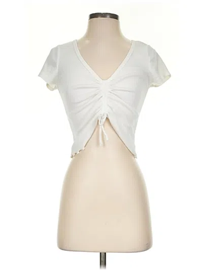 Pre-owned Aéropostale Short Sleeve T-shirt In Ivory