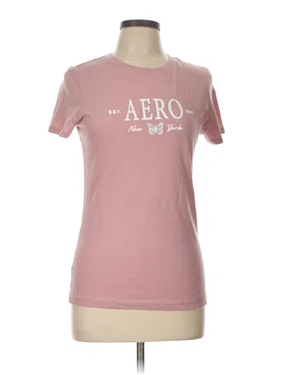Pre-owned Aéropostale Short Sleeve T-shirt In Pink