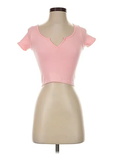 Pre-owned Aéropostale Short Sleeve T-shirt In Pink