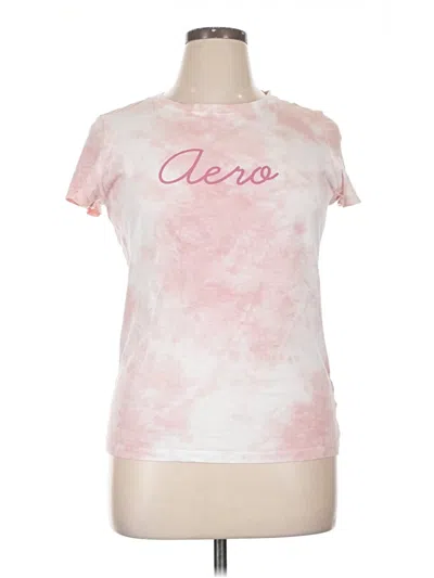 Pre-owned Aéropostale Short Sleeve T-shirt In Pink