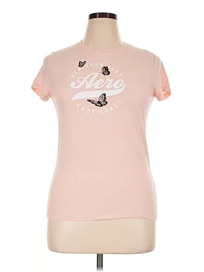 Pre-owned Aéropostale Short Sleeve T-shirt In Pink