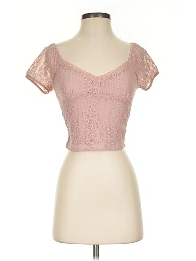 Pre-owned Aéropostale Short Sleeve T-shirt In Pink