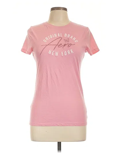 Pre-owned Aéropostale Short Sleeve T-shirt In Pink