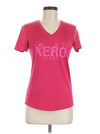 Pre-owned Aéropostale Short Sleeve T-shirt In Pink