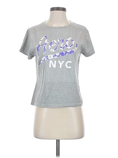 Pre-owned Aéropostale Short Sleeve T-shirt In Silver