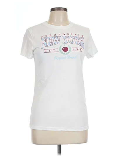 Pre-owned Aéropostale Short Sleeve T-shirt In White
