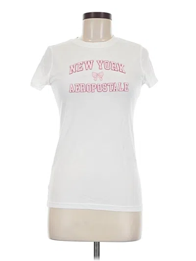 Pre-owned Aéropostale Short Sleeve T-shirt In White