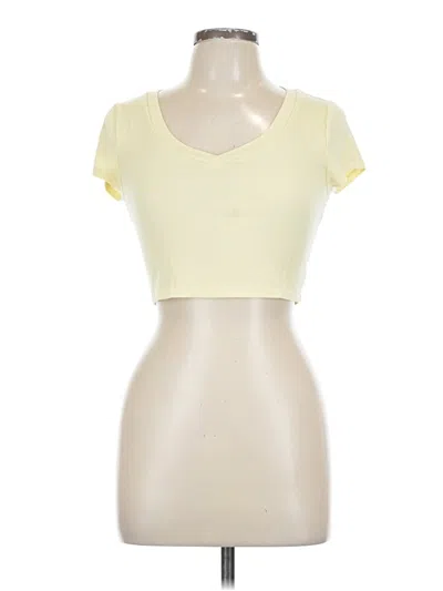 Pre-owned Aéropostale Short Sleeve T-shirt In Yellow