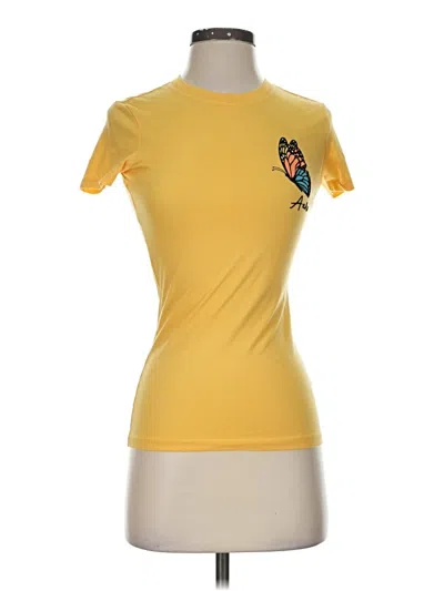 Pre-owned Aéropostale Short Sleeve T-shirt In Yellow