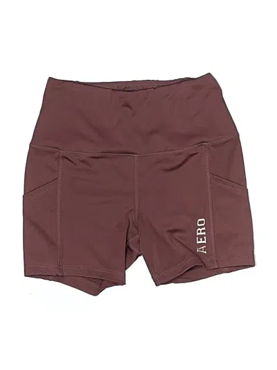 Pre-owned Aéropostale Shorts In Burgundy