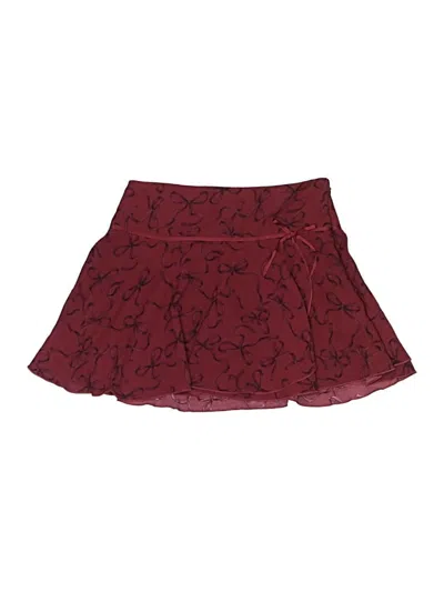 Pre-owned Aéropostale Skort In Burgundy