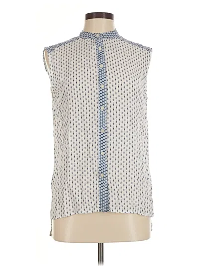 Pre-owned Aéropostale Sleeveless Button Down Shirt In Ivory
