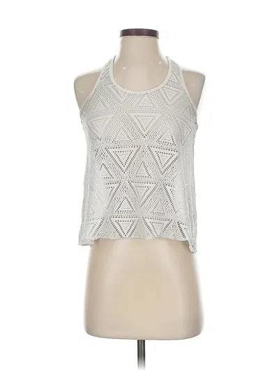 Pre-owned Aéropostale Sleeveless Top Silver Halter Neckline Tops