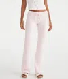 Aéropostale Solid Fit & Flare Sweatpants In Pink