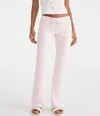 Aéropostale Solid Fit & Flare Sweatpants In Pink