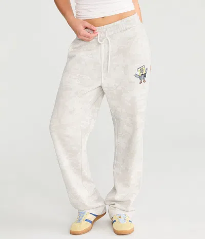 Aéropostale Spongebob X Forest Camo Straight Leg Sweatpants In Multi