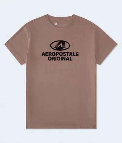 Aéropostale Star Circle Flocked Graphic Tee In Multi
