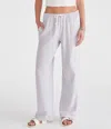 Aéropostale Striped Linen Drawstring Pants In Purple