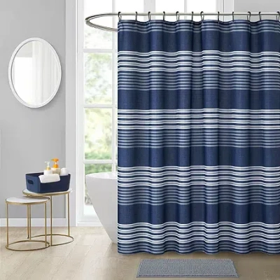 Aéropostale Stripes 15-pc. Btc Shower Curtain Set In Blue