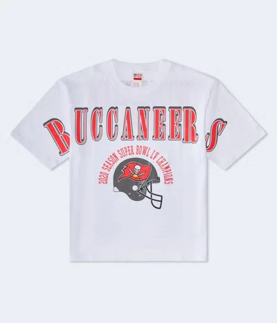 Aéropostale Tampa Bay Buccaneers Super Bowl Boxy Graphic Tee In White
