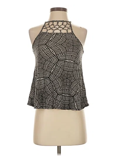 Pre-owned Aéropostale Tank Top Black Halter Neckline Tops