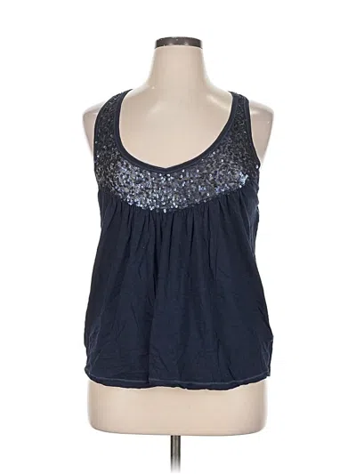 Pre-owned Aéropostale Tank Top Blue Halter Neckline Tops