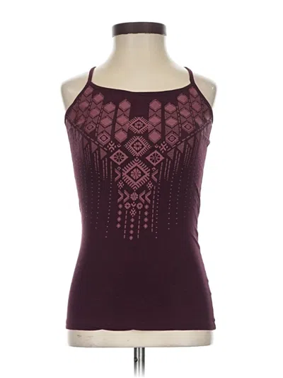 Pre-owned Aéropostale Tank Top Burgundy Halter Neckline Tops