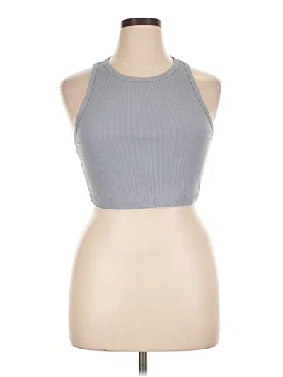Pre-owned Aéropostale Tank Top Gray Halter Neckline Tops