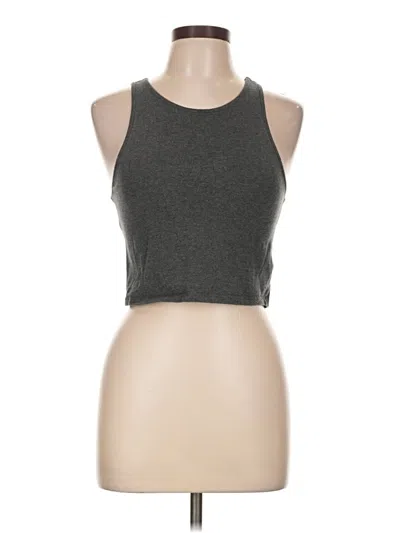 Pre-owned Aéropostale Tank Top Gray Halter Neckline Tops