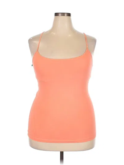 Pre-owned Aéropostale Tank Top Orange Halter Neckline Tops