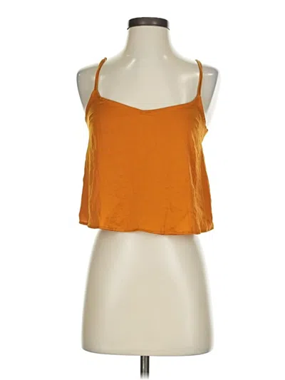 Pre-owned Aéropostale Tank Top Orange Halter Neckline Tops