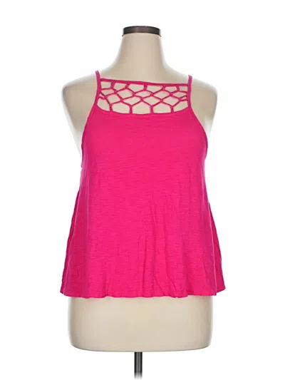 Pre-owned Aéropostale Tank Top Pink Halter Neckline Tops