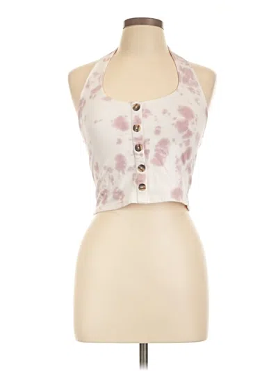 Pre-owned Aéropostale Tank Top Pink Halter Neckline Tops