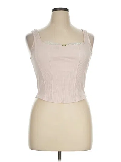 Pre-owned Aéropostale Tank Top Pink Sweetheart Neckline Tops