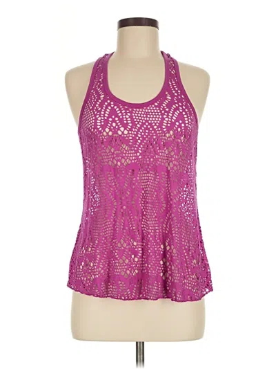 Pre-owned Aéropostale Tank Top Purple Halter Neckline Tops