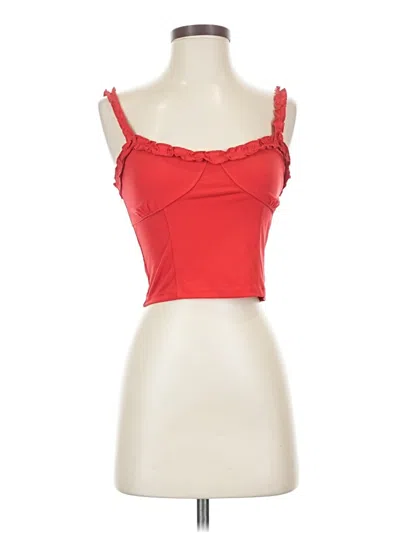 Pre-owned Aéropostale Tank Top Red Sweetheart Neckline Tops