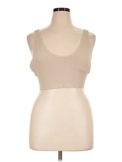 Pre-owned Aéropostale Tank Top Tan Strapless Neckline Tops