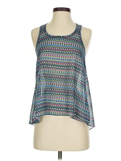 Pre-owned Aéropostale Tank Top Teal Halter Neckline Tops