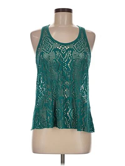 Pre-owned Aéropostale Tank Top Teal Halter Neckline Tops